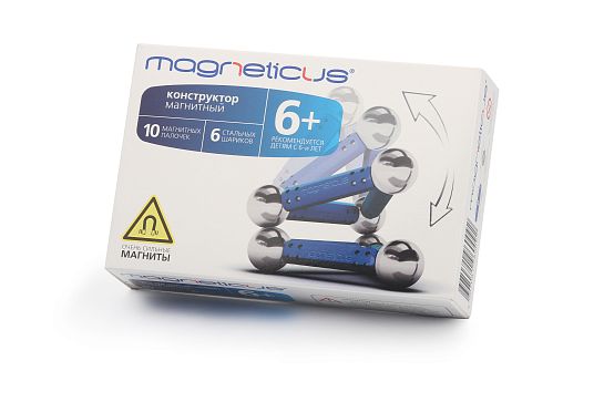 Конструктор Magneticus 16 элементов (синий) в Москве