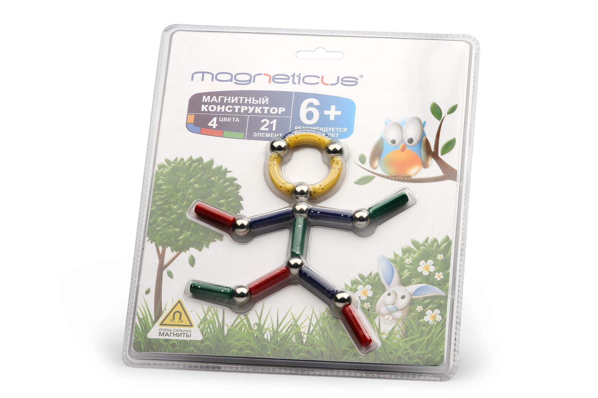Конструктор Magneticus 21 элемент Человечек в Москве