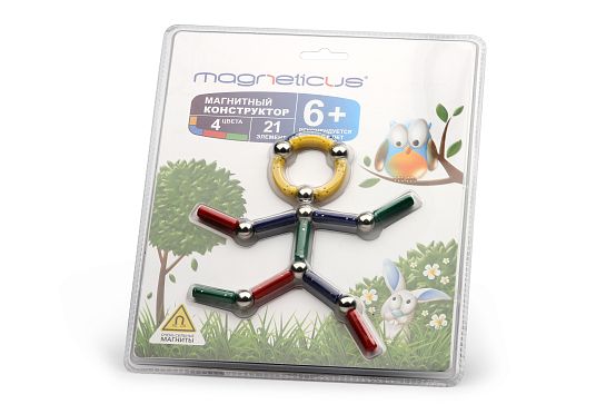 Конструктор Magneticus 21 элемент Человечек в Москве