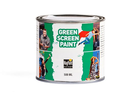 Краска для создания хромакея GreenscreenPaint 0,5 литра, на 2,5 м², зеленая в Москве Краска для создания хромакея GreenscreenPaint 0,5 литра, на 2,5 м², зеленая в Москве