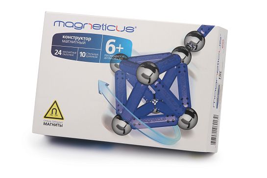 Конструктор Magneticus 34 элемента (синий) в Москве