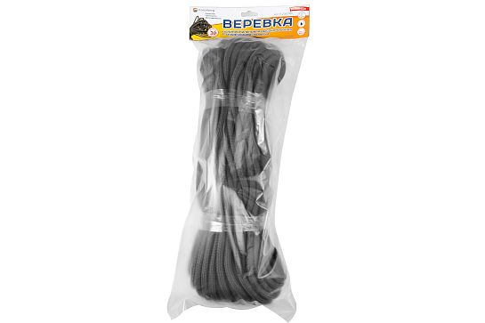Веревка Forceberg полипропиленовая высокопрочная с сердечником, Ø8 мм, 30 метров в Москве